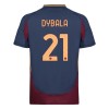 Original Trikotsatz AS Rom Dybala 21 Ausweichtrikot 2024-25 Für Kinder